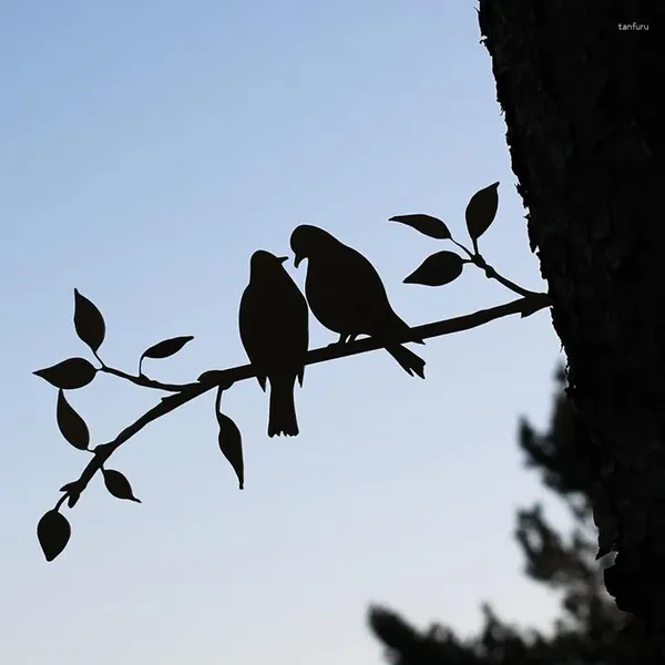 Gartendekorationen Kolibri Metall Vogel Kunst Dekoration DIY Geschenk für Ihren Garten oder Baum und Ostern Jardineria