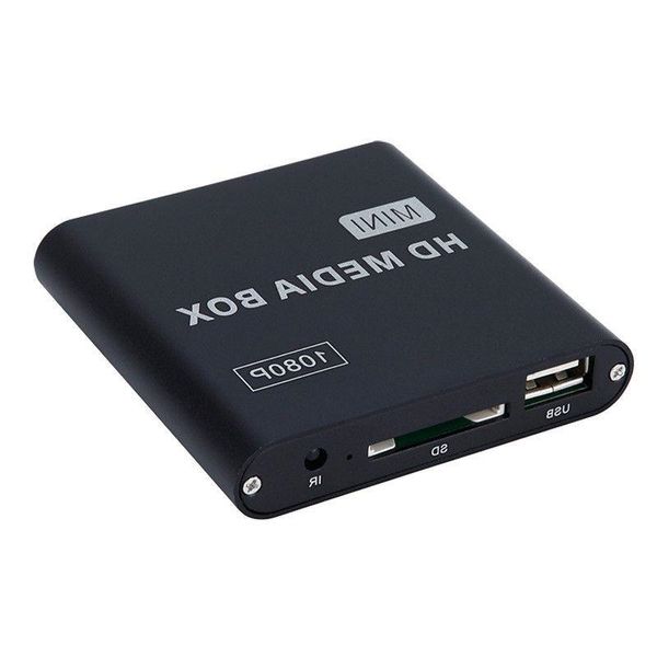 Freeshipping CAR MINI Media Player 1080p Mini HDD Medya Kutusu TV Kutusu Video Multimedya Oyuncu SD MMC Kart Okuyucu ile Tam HD 100MPBS KDSVV