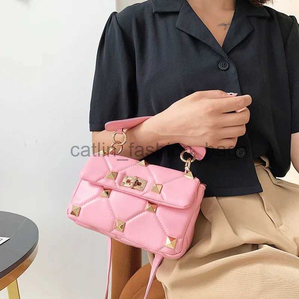 Bolsas de ombro rosa rievt bolsas para mulheres 2023 sacos de ternos pequena senhora corssbody saco cheiros forcatlin_fashion_bags
