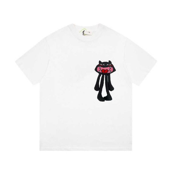 Designer-Damenbekleidung 20 % Rabatt High Edition 2023 Summer Little Demon Monster Pins Unisex Loose Sleeve T-Shirt