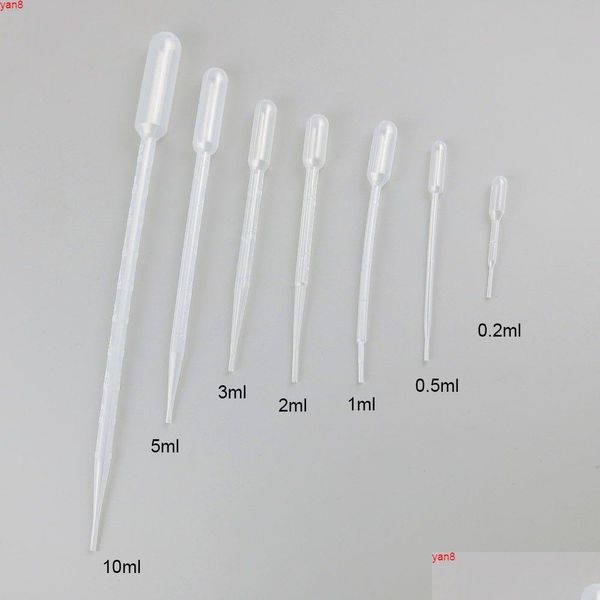 Paketleme Şişeleri Toptan 100 x 0.2ml 0.5ml 1ml 2ml L 5ml 10ml Plastik Pipet Tek Kullanımlık Güvenli Ölçek ST İSTICI YAĞ Tıbbi SAMP DHPIT