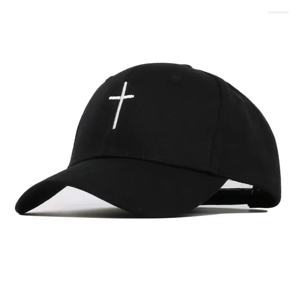 Cappellini da baseball Semplice ricamo incrociato Baseball Estate Autunno Cappelli casual da esterno unisex Cappello con protezione solare Snapback regolabile Hip-hop