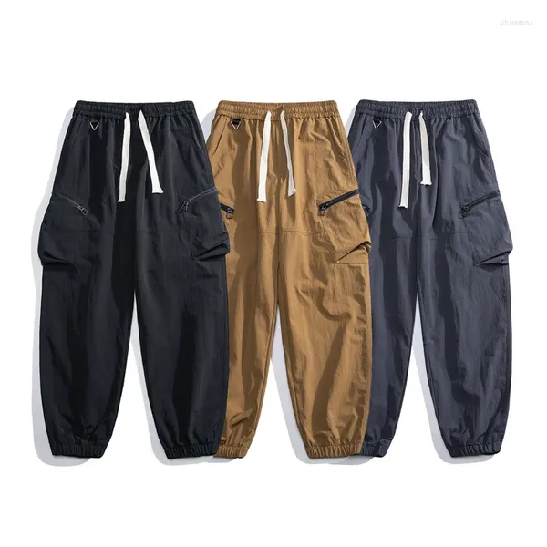 Herrenhose Herbst Winter Mode Lässige Sporthose Jugend Multi Pocket Outdoor Vielseitig Locker sitzende Arbeitskleidung Student