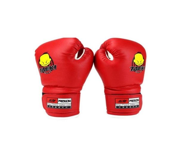 1 par de guantes de boxeo duraderos de alta calidad para niños, guantes de combate con dibujos animados, puños de entrenamiento, guantes de boxeo de cuero Pu 9245032