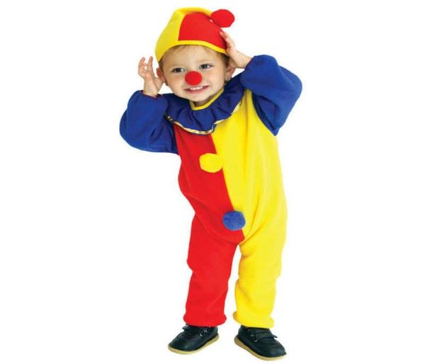 Casa assombrada impertinente crianças criança palhaço traje para meninas do bebê meninos criança halloween purim carnaval trajes de festa g092570309688900203