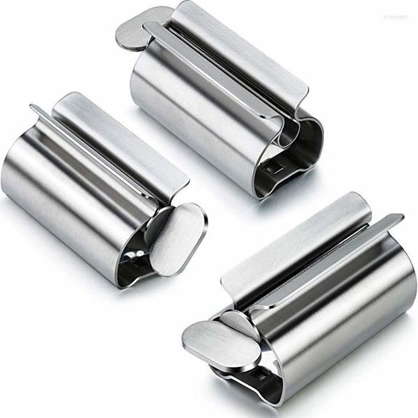 Set di accessori per il bagno Dispenser manuale in metallo per dentifricio Portaspazzolino Spremiagrumi Accessori per il bagno Strumenti