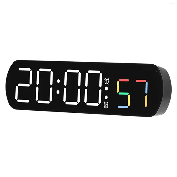 Relógios de parede disponíveis com baterias Relógio eletrônico Alarme de alta definição Display LED Desktop