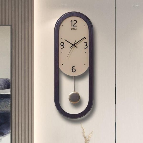 Wanduhren Antik Vintage Big Style Holz Modernes Design Luxus Designer Horloge Murale Room Decorarion QZ