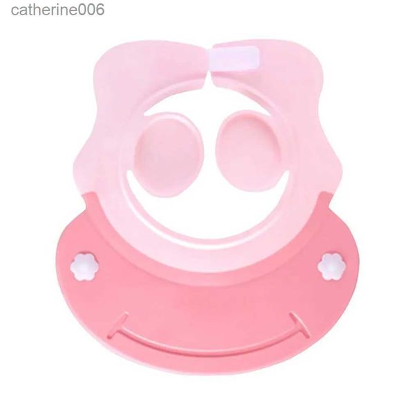 Cuffie da doccia per bambini Cuffia impermeabile sicura per bagnetto per bambini Cappello da doccia Accessori regolabili Visiera per il bagno Proteggi gli occhi Orecchie Tuta in PVC 0-6 KidsL231110