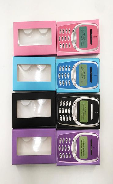 Nova chegada telefone papel cílios caixa de embalagem 3d 5d 25mm vison cílios personalizado etiqueta privada embalagem box1319811