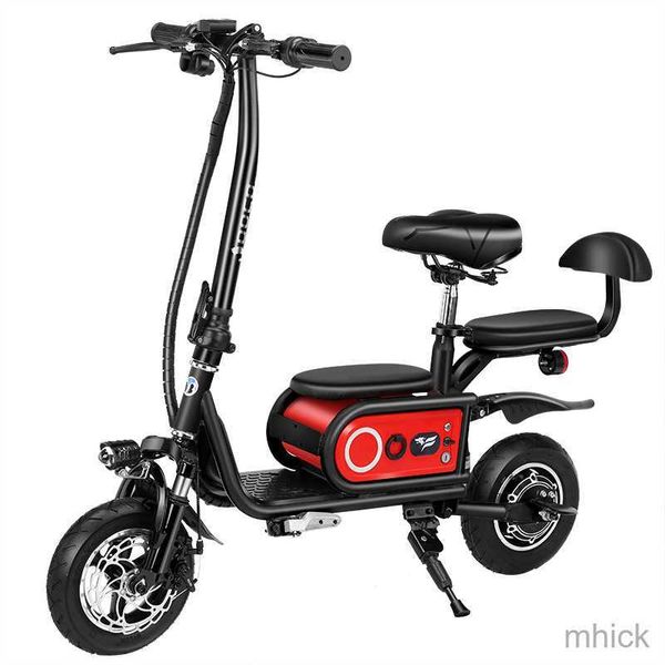Велосипеды для взрослых электрический складной скутер Мини -Сити Скутер Супер Портативный литиевый батарея Bicycle M230410