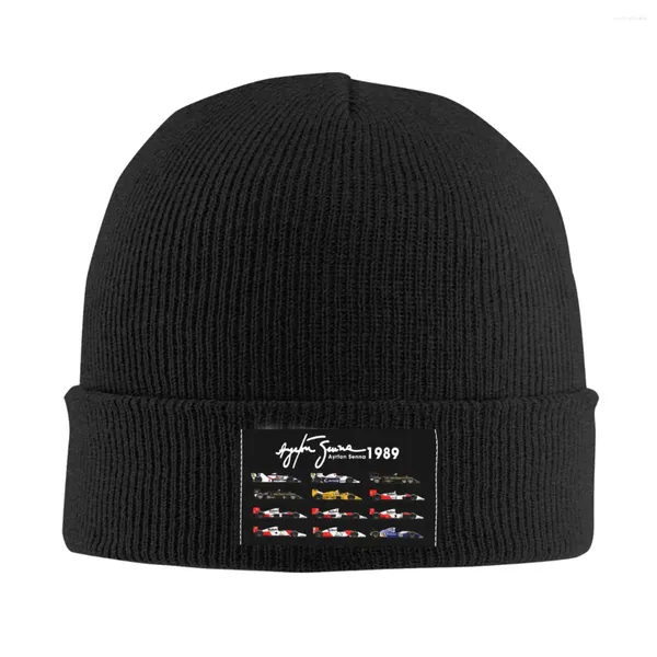 Berretti Tutte Le Auto Ayton Senna Auto da Corsa Cappello Lavorato a Maglia Beanie Autunno Inverno Caldo Acrilico Berretto Hip-Hop per Gli Uomini Le Donne Regali