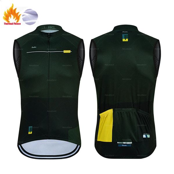 Jaquetas de ciclismo inverno velo térmico ciclismo colete sem mangas colete de ciclismo dos homens bicicleta colete quente estrada topos quente camisa de ciclismo 231109