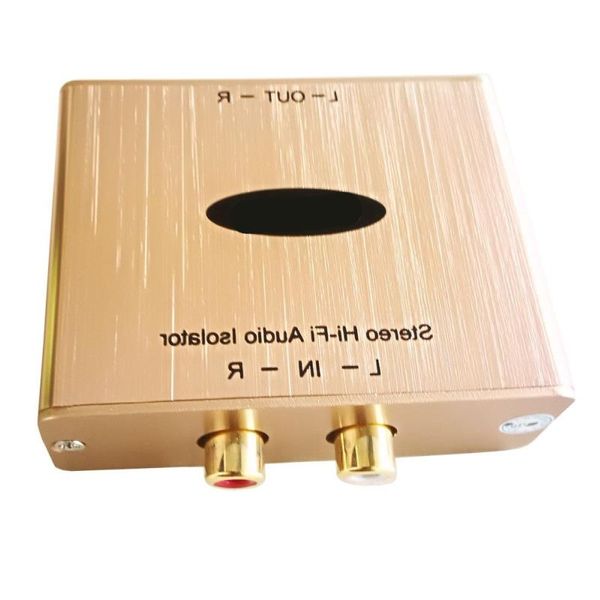 Бесплатная доставка стерео шумоподавитель RCA аудио шумоизолятор Hi-Fi аудио шумоподавитель стерео аудио фильтр заземление Utkgi