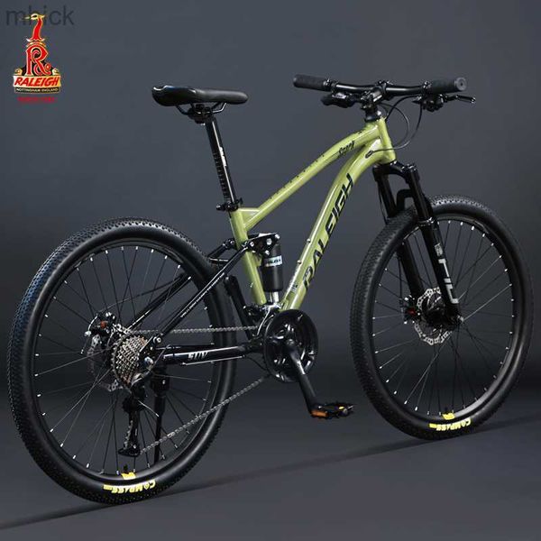 Bisiklet Pedalları Raleigh 26inch 29inch yumuşak kuyruk dağ bisikleti mtb yokuş aşağı dağ bisikleti çift sönümleme bisiklet çakıl kros kir bisikleti m230410