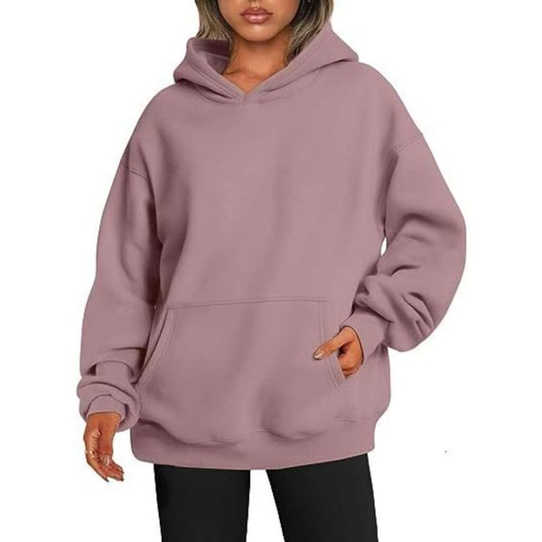 2023 Felpa con cappuccio Super Dalian da donna Maglione allentato con tasca pullover casual a maniche lunghe sportivo