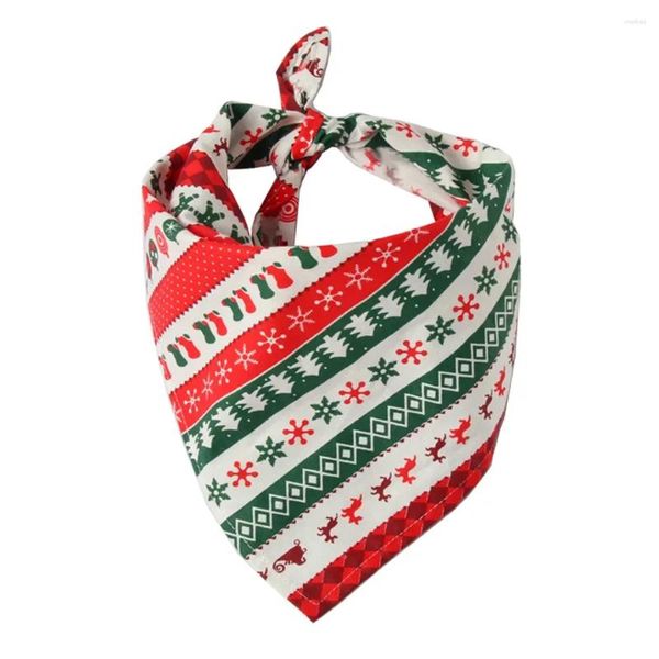 Cão vestuário algodão suprimentos papai noel boneco de neve tamanho cachecol bandanas pet cães gato halloween 150pcs 2 padrão natal