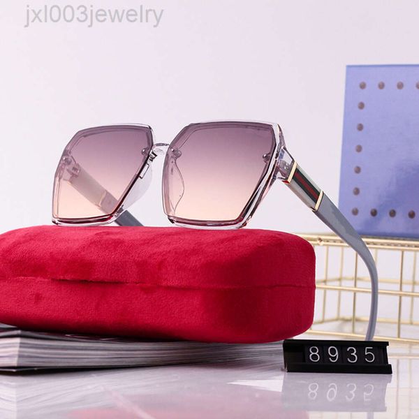 gucchi guccs Designer Cucci Sonnenbrille Damen New Fashion Model inDamen Big Frame Big Box Trendy Driving Glasses