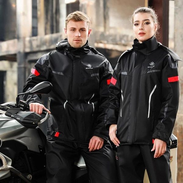 Impermeabili Moto Tempesta di pioggia Pantaloni impermeabili Impermeabili Alla moda con cappuccio Portatile di alta qualità Capa De Chuva Abbigliamento antipioggia