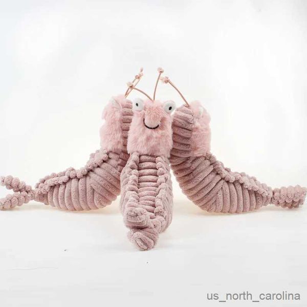 Animais de pelúcia de pelúcia mantis camarão bonecas de pelúcia dos desenhos animados animais brinquedos de pelúcia bonito camarão bebê sono conforto decoração do quarto brinquedos presente para meninas