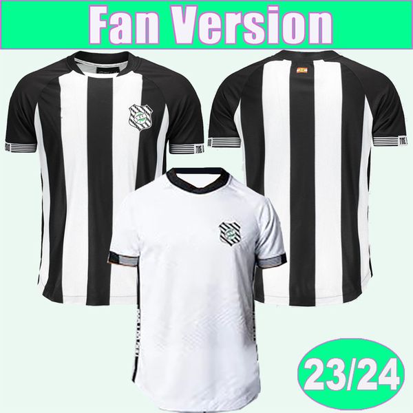 23 24 Figueirense FC Mens Soccer Jerseys Pakistan B Home Black Away Whit Football Shirts Short Sleeve Adult Uniformes