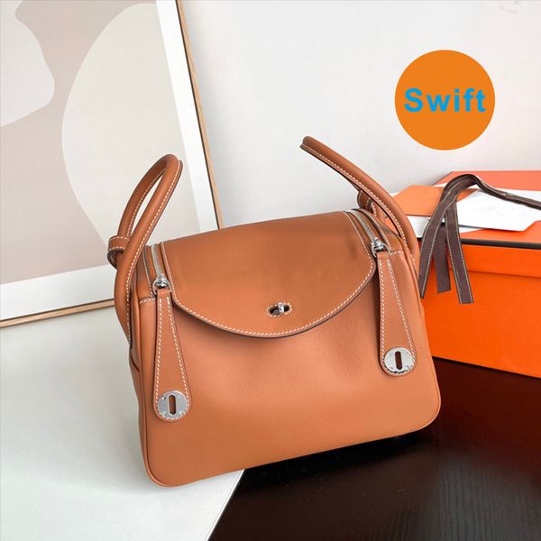 Wirklich hochwertige Tasche für Damen, Handtaschen, Luxus-Designer-Tragetaschen, Schulter-Crossbody, klassische Mode, Togo Swift, Leder-Geldbörse, Pochette-Kupplung, 26 cm