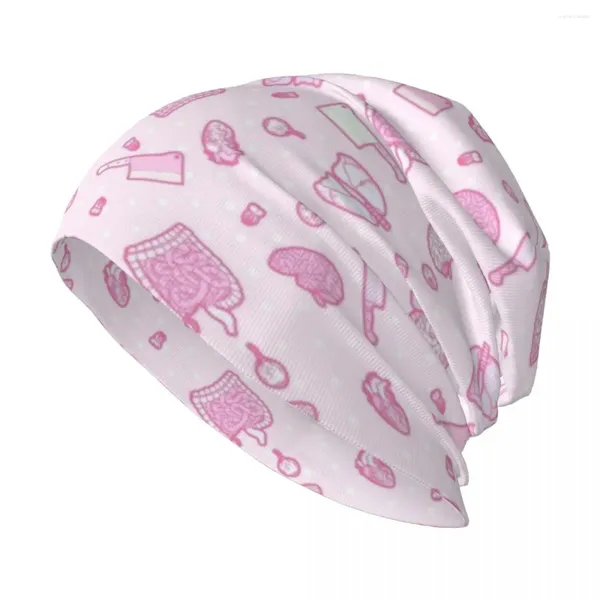 Berets Sweet Yandere (rosa) Chapéu de malha masculino boné militar homem para meninas homens