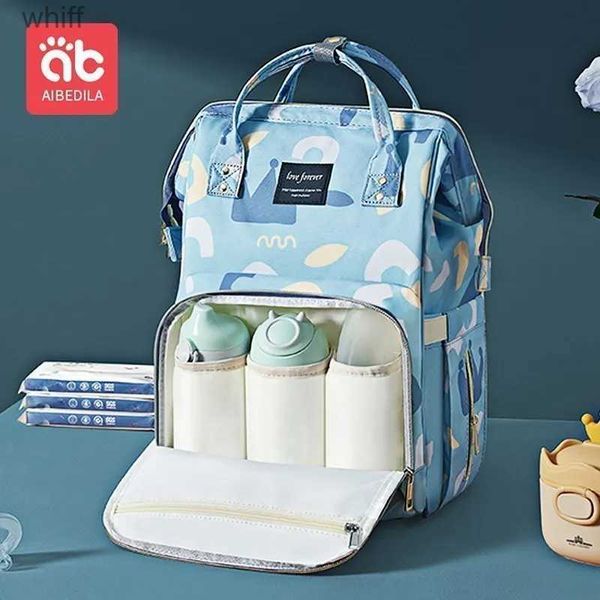 AB353L231110 Wickeltaschen AIBEDILA Wasserdichte Mamatasche für Mama Rucksack Große Kapazität Modische Reise Mütter Junge Rucksack Babys Rucksäcke AB353L231110