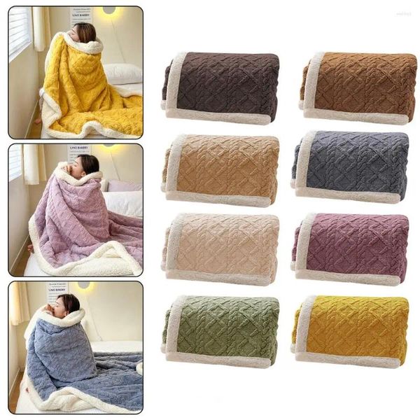 Coperte Coperta comoda facile da pulire Biancheria da letto invernale morbida e calda resistente allo sbiadimento per il sonno della stanza di casa