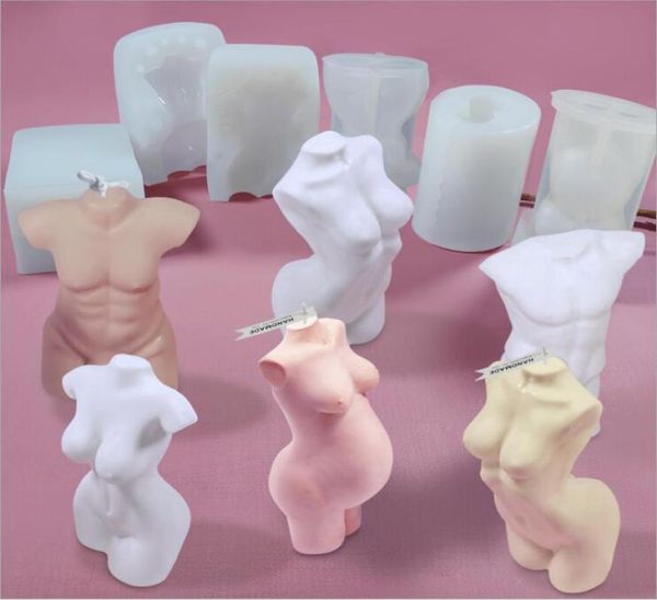 moldes de silicone de torsos masculinos e femininos para confecção de velas perfumadas3689708