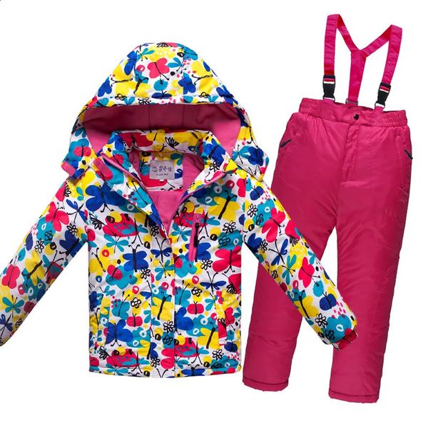 Jacken Olekid 30 Grad Russischer Winter Kinder Jungen Skianzug Dicke warme wasserdichte winddichte Jacke Mantel Overalls Mädchen Schneeanzug 231109