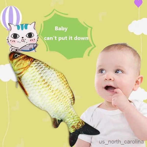 Gefüllte Plüschtiere Baby Elektrisches Plüschtier Tier Elektrische Schaukel Fisch Beruhigen Spielzeug Katze Haustier Spielzeug R231110