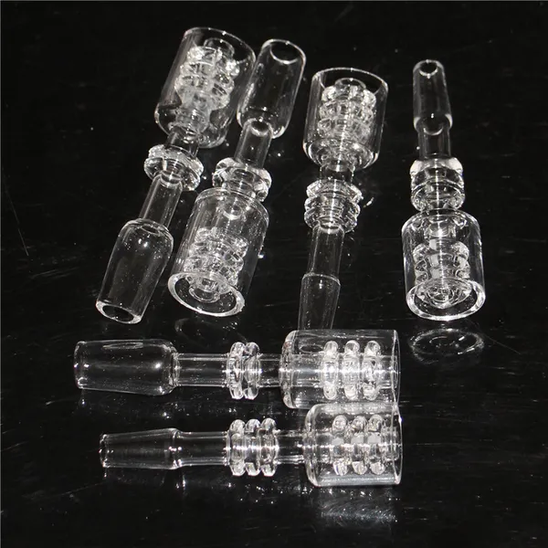 Accessori per fumatori Banger al quarzo con nodo diamantato Chiodi elettrici al quarzo Enail Giunto trasparente per bobina da 20 mm Design elegante Domeless Dab Rig raccogli cenere