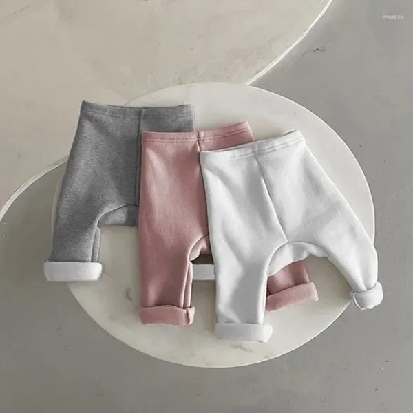 Hosen Baby Leggings und samt gepolsterte PP Hosen 2023 Winter Jungen Big Ass Mädchen Strumpfhosen