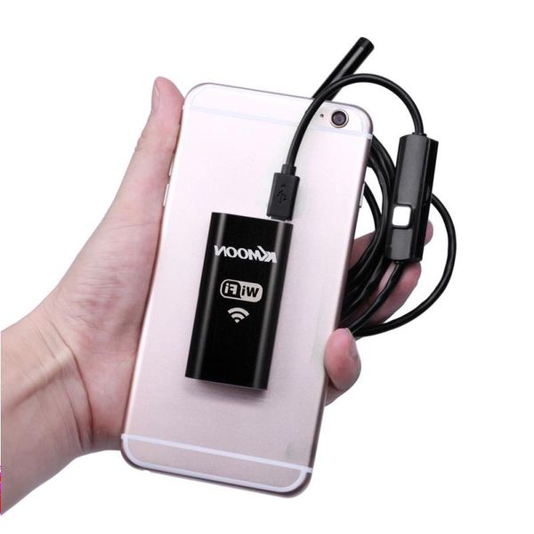 Freeshipping Wifi Endoscópio Sem Fio Endoscópio À Prova D 'Água Inspeção Cobra Câmera Telefone Tablet PC LED 80mm 1 m HD 720 P Jkiif