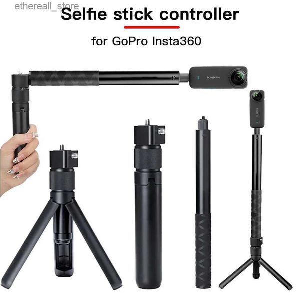 Selfie Monopods Insta360 x3 mermi için görünmez selfie çubuğu insta 360 için el tipi tripod bir x2 rs gopro selfie sopa aksesuarları