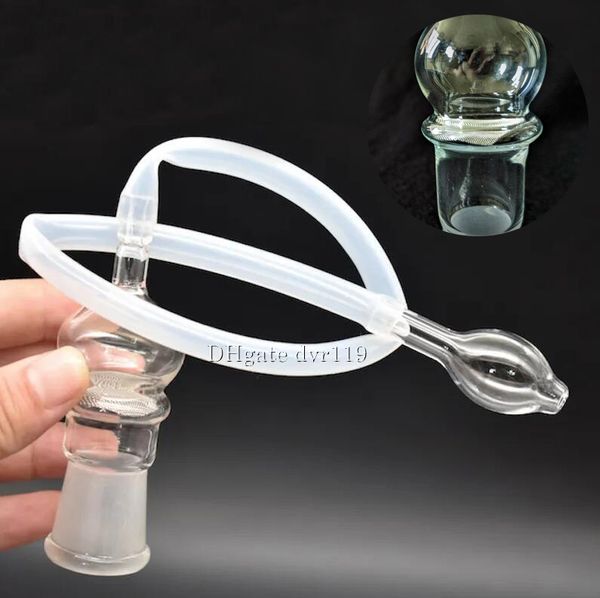 Mangueira de vaporizador de silicone com adaptador de chicote Kit de acessórios para fumar para tubulação de água Vidro Hookah Bongs Dab Rigs