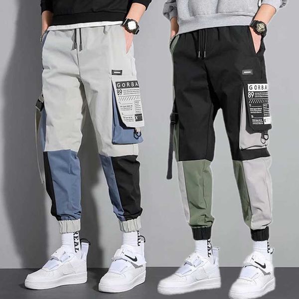 Pantaloni da uomo in streetwear Pantaloni casual da uomo Nastri Pantaloni da jogging Harem da uomo Pantaloni cargo primaverili slim fit ltiPoets Pantaloni da donna K69 Z0410