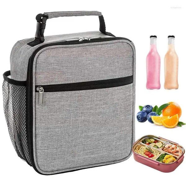 Aufbewahrungsbeutel, tragbare Lunch-Tasche, Box, thermisch isoliert, Stoff-Tragetasche, für Kinder, Schule, Bento, Abendessen, Behälter, Picknick, Lebensmittel