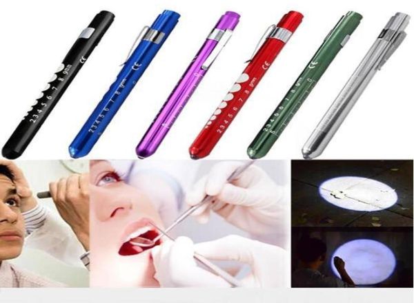 7 farbige Taschenlampen, weiß, gelb, Strahl, Taschenlampen, LED-Stiftlicht, Taschenlampe, Arzt, Krankenschwester, EMT, Notfall, tragbarer Augenarzt penlig5805201