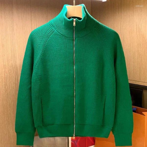 Männer Pullover 2023 Herbst Winter Männer Zipper Pullover Mantel Einfachheit Mode Elegante Dünne Beiläufige Warme Männliche Dicke Strickjacke