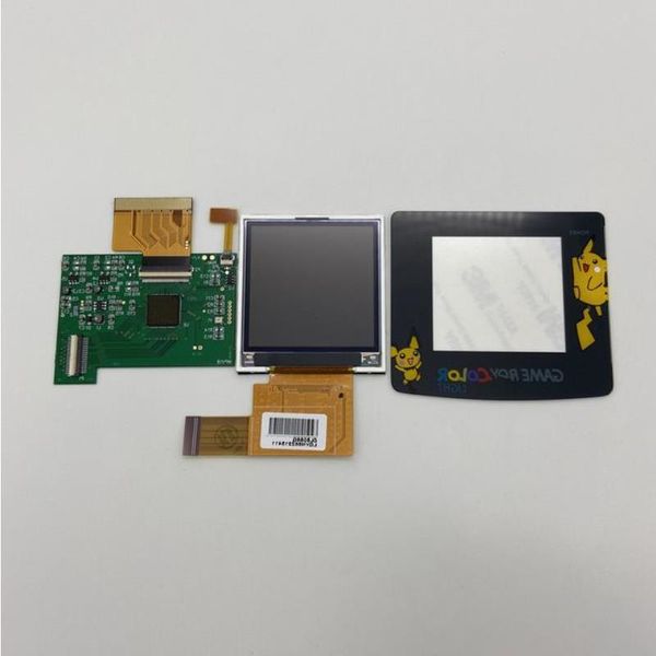 Freeshipping LCD tela LCD de alto brilho para Gameboy COLOR GBC plug and play sem soldagem e shell cuttin Jxxbk