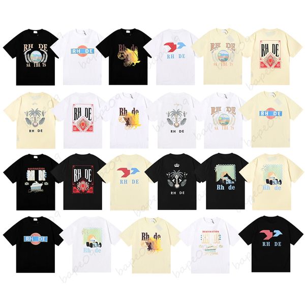 Camiseta Mens Designer Camisetas Mulheres Soltas Casual Verão Manga Curta T-shirt Branca Hip Hop Streetwear Roupas