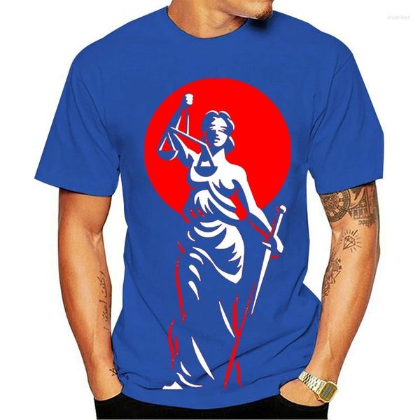 Erkekler Tişörtleri Gömlek 2023 Adalet Themis Mens Tee -Komik Tasarım Tarafından Görüntü