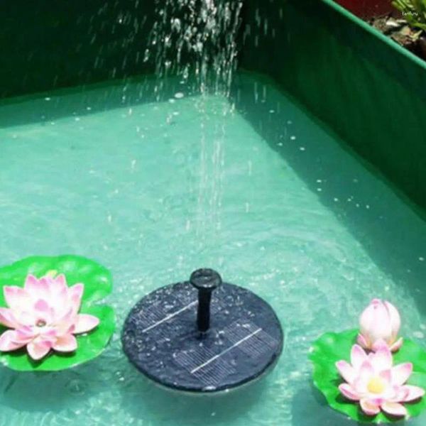 Decorazioni da giardino Fontana ad energia solare per esterni Pompa galleggiante per acqua di paesaggio per la decorazione