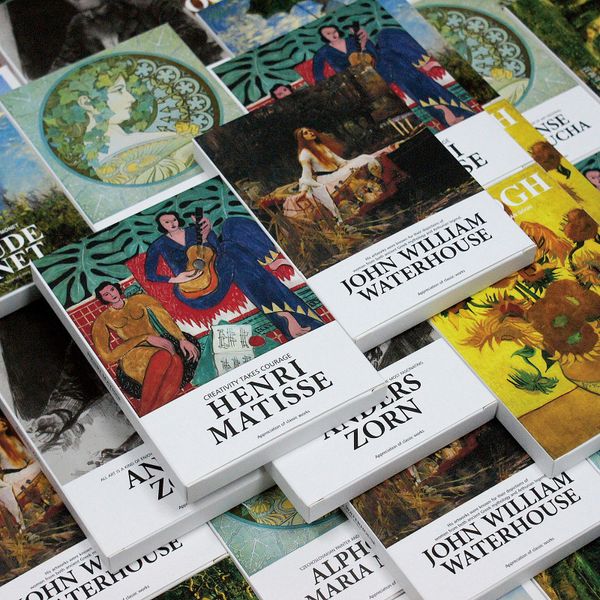Notizblöcke Die Serie British Postcard Art Museum mit Umschlagkunstwerken berühmter Künstler von Monet Picasso und Van Gogh 30 Bogenset 230408