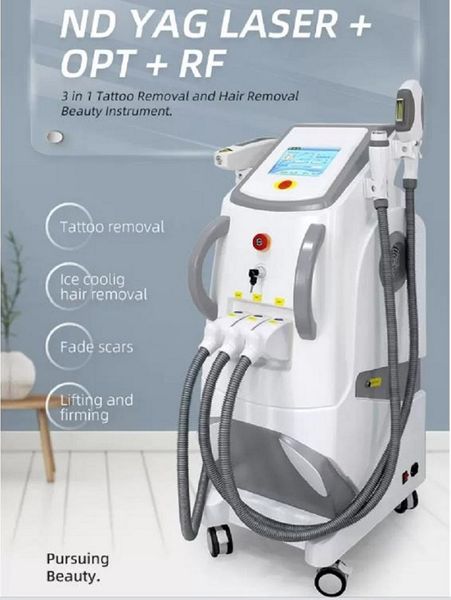 IPL ELIGHT Haarentfernungsmaschine Enthaarungs-Schönheitsmaschine OPT RF Lazer Waschen Sie die Augenbraue Tattoo-Entfernungs-Schönheitsmaschine