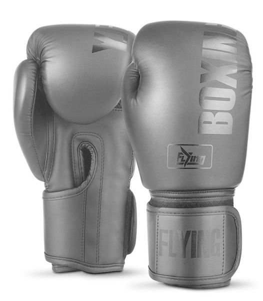 Voando 10 12 14oz luvas de boxe couro do plutônio muay thai guantes de boxeo luta mma sandbag luva de treinamento para homens mulheres crianças 2202059727