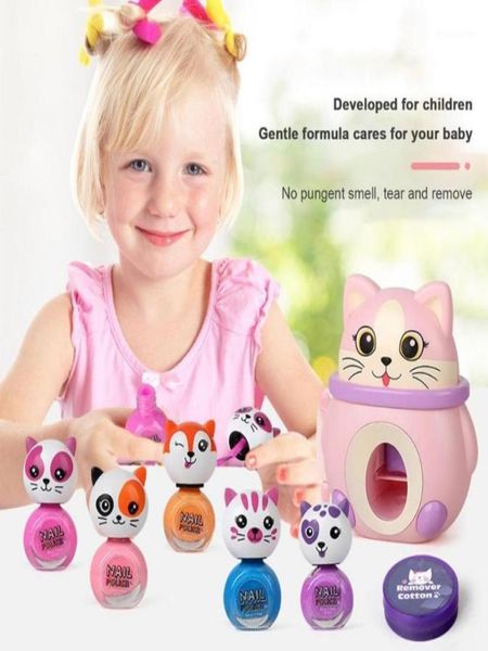 Kits de arte de unhas Care Play Set Pretend Stamper Kit para crianças completamente não tóxico e seguro para crianças fornecem criatividade3630585