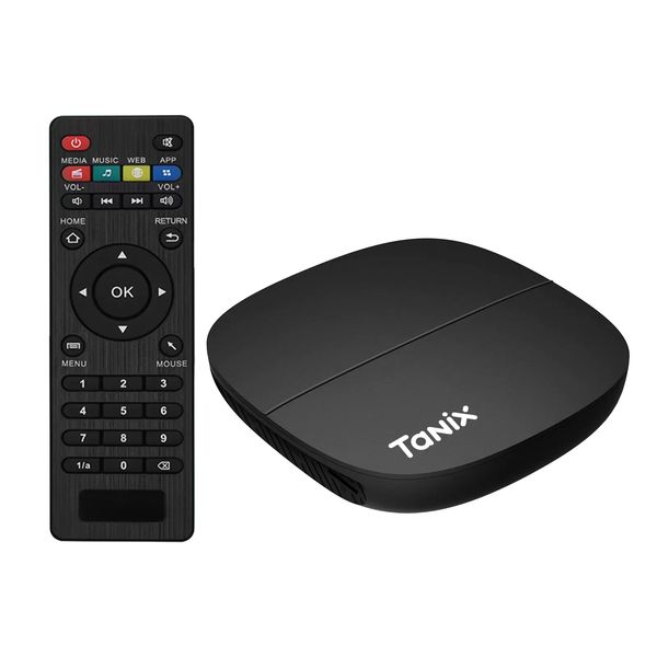 Tanix A3 Android 10 Tv Box Allwinner H313 1GB 8GB 2GB 16GB Hd Video H.265 VP9 Lettore multimediale 2.4G Wifi Set Top Box Smart Tv Box
